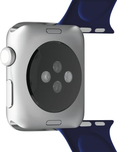 Puro Icon silikon sportarmband för Apple Watch 42-45 mm (mörkblå)