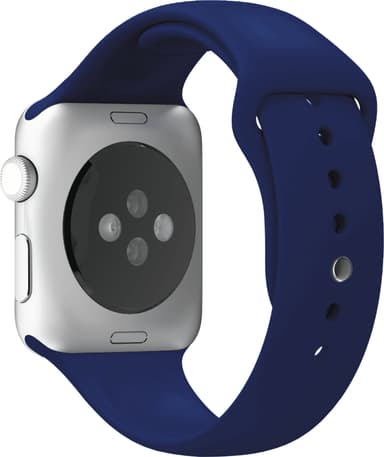 Puro Icon silikon sportarmband för Apple Watch 42-45 mm (mörkblå)