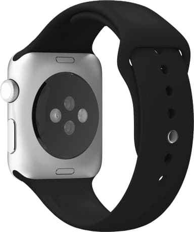Puro Icon silikon sportarmband för Apple Watch 42-45 mm (svart)