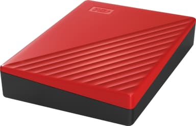 WD My Passport bärbar hårddisk 4 TB (röd)
