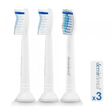 Demirdental Tandborsthuvud motsv. Philips Sonicare Sensitive 3-Pack