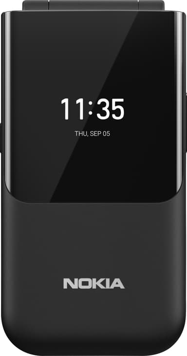 Nokia 2720 Flip mobiltelefon (svart)