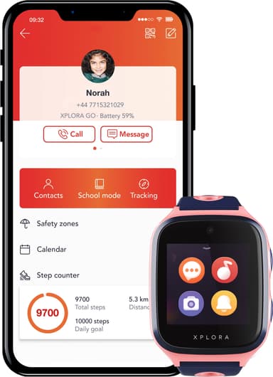 Xplora 4 mobilklocka för barn (rosa)