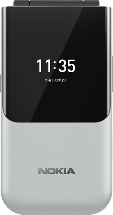 Nokia 2720 Flip mobiltelefon (grå)