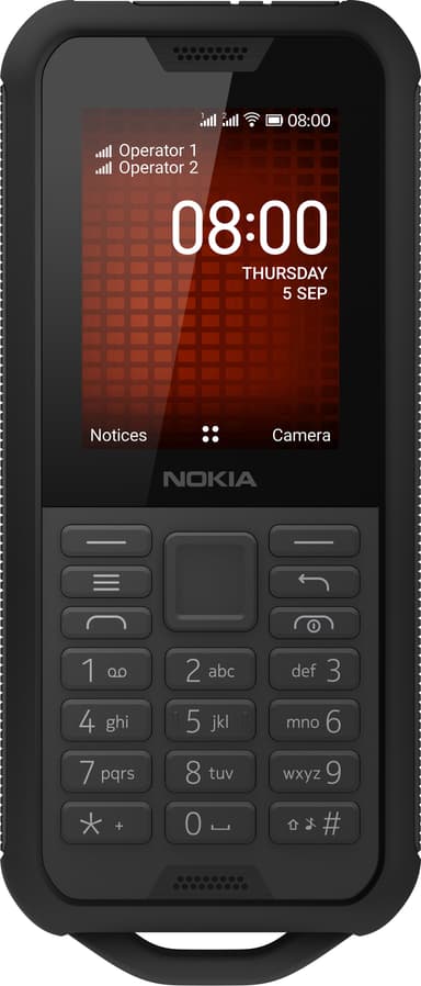 Nokia 800 Tough mobiltelefon (svart)