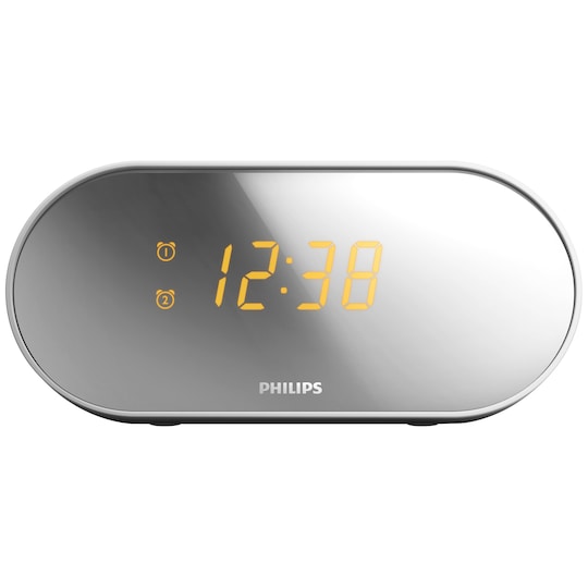 Philips AJ2000 Klockradio med alarm (vit/silver)