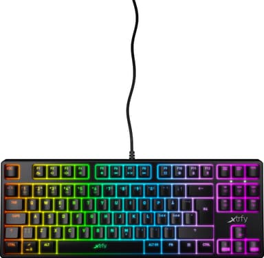 Xtrfy K4 RGB mekaniskt gaming tangentbord utan numerisk knappsats