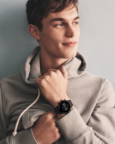Fossil Carlyle HR Gen. 5 smartwatch 44 mm silikon (svart)