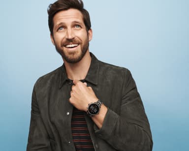 Fossil Carlyle HR Gen. 5 smartwatch 44 mm rostfritt stål (rökfärgad)