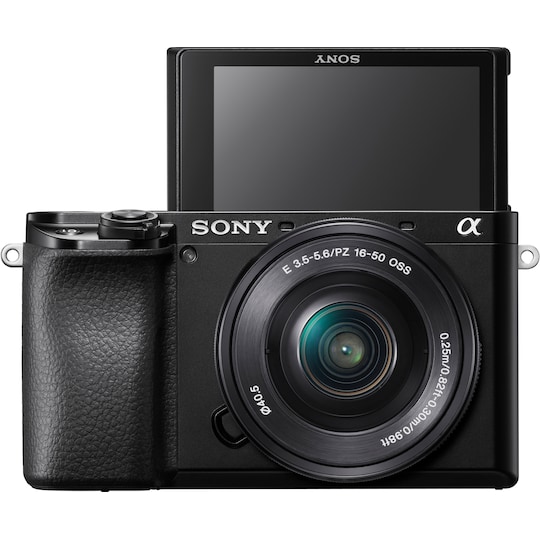 Sony Alpha A6100 systemkamera + 16-50 mm f/3.5-5.6 Power Zoom objektiv