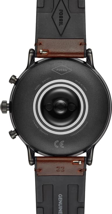 Fossil Carlyle HR Gen. 5 smartwatch 44 mm läder (brun/svart)