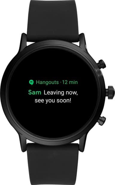 Fossil Carlyle HR Gen. 5 smartwatch 44 mm silikon (svart)