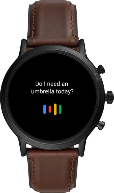 Fossil Carlyle HR Gen. 5 smartwatch 44 mm läder (brun/svart)