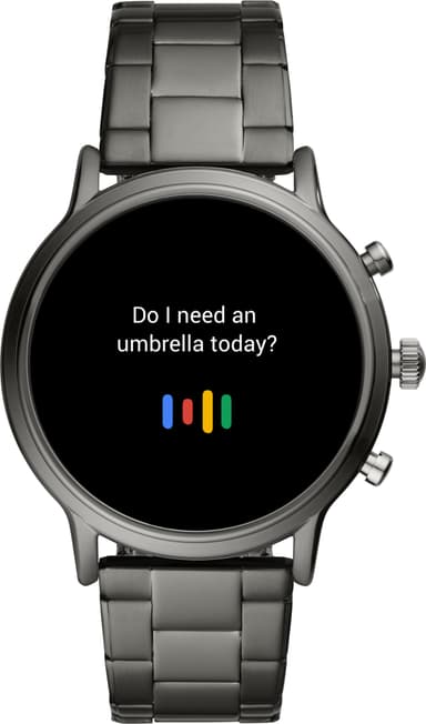 Fossil Carlyle HR Gen. 5 smartwatch 44 mm rostfritt stål (rökfärgad)