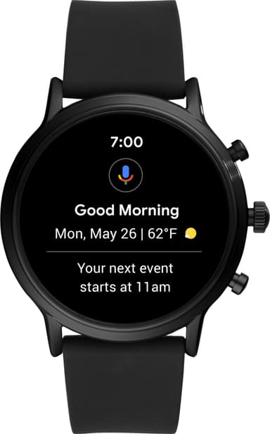 Fossil Carlyle HR Gen. 5 smartwatch 44 mm silikon (svart)