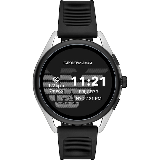 Emporio Armani Connected Matteo Gen. 5 smartwatch 44 mm (silver/svart)