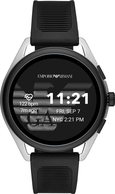 Emporio Armani Connected Matteo Gen. 5 smartwatch 44 mm (silver/svart)