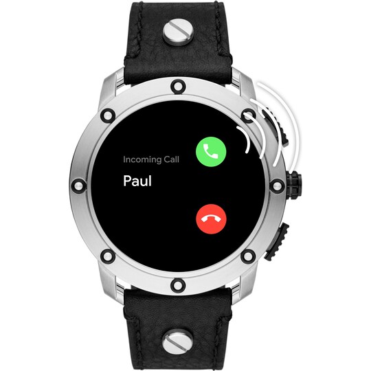 Diesel Axial smartwatch 48 mm (rostfri/svart)