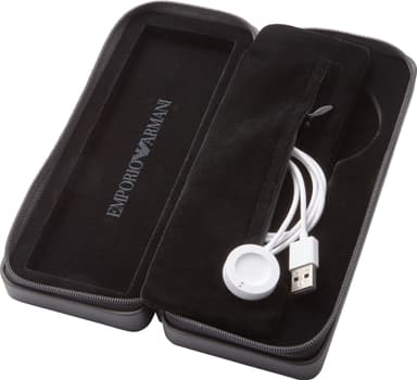 Emporio Armani Connected Matteo Gen. 5 smartwatch 44 mm (silver/svart)
