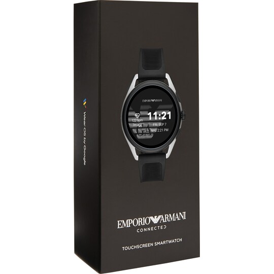 Emporio Armani Connected Matteo Gen. 5 smartwatch 44 mm (silver/svart)