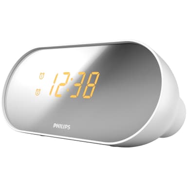 Philips AJ2000 Klockradio med alarm (vit/silver)