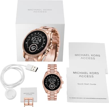 Michael Kors Access Bradshaw 2 smartwatch 44 mm (roséguld/pavé)