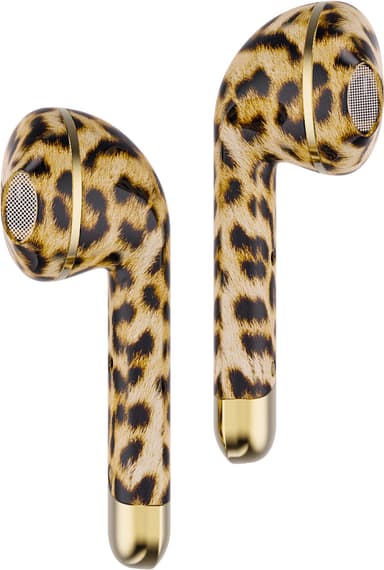 Happy Plugs Air 1 trådlösa in ear- hörlurar (leopard)