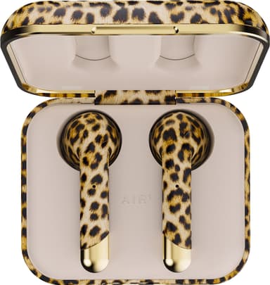 Happy Plugs Air 1 trådlösa in ear- hörlurar (leopard)