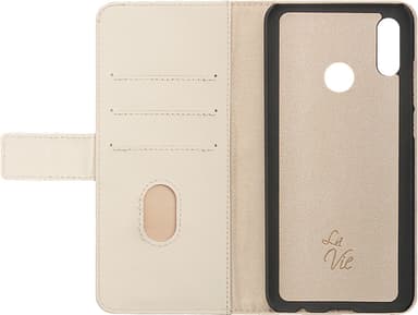 La Vie Huawei P Smart 2019 plånboksfodral (krämbeige)