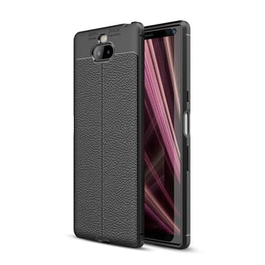 Litchi TPU skyddsskal / telefonskal Sony Xperia XA3 - Svart