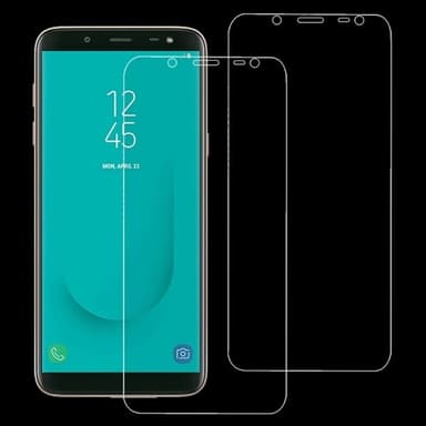 Tempererat Skärmskydd 9H 2.5D till Samsung Galaxy J6 2018 2-pack