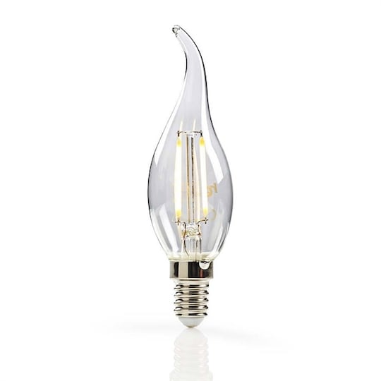 Nedis LED Retroglödlampa E14, böjd spets, 2.5 W, 250 lm
