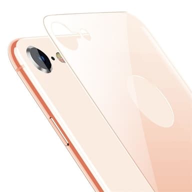 Baseus skärmskydd / baksides-skydd i Härdat Glas för iPhone 8 - Guld
