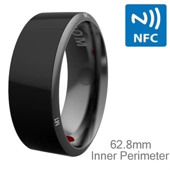 Jakcom R3 NFC smart ring - Hälsokoll - Telefonsamtal - Delning - Herrstorlek 62,8
