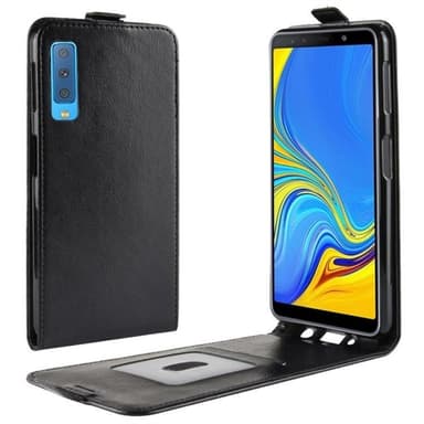 Vertikal Flipfodral Samsung Galaxy A7  2018 Svart