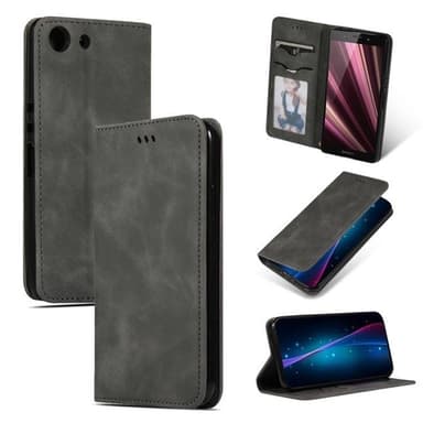 Flipcase fodral till Sony Xperia XZ4 Compact - Mörkgrå