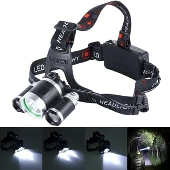 LED Pannlampa High Power 3 CREE T6 + laddare