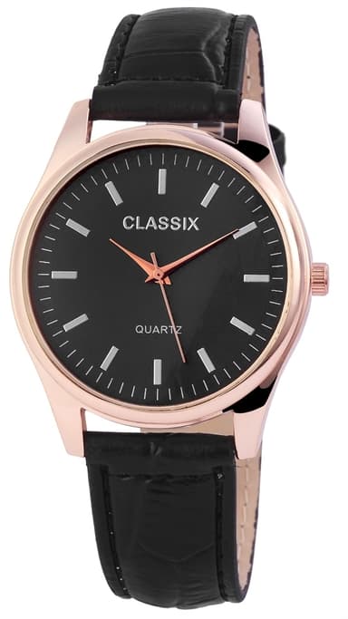 Classix Herrklocka med läderarmband