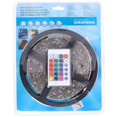 Grundig RGB LED-strip med Fjärr - 5m