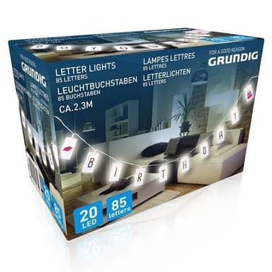 Grundig LED Bokstavsgirlang