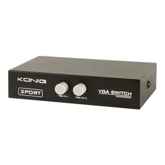 König VGA-switch med 2 portar