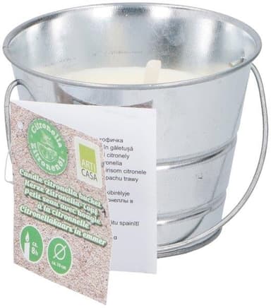 Citronella ljus i hinkhållare - Myggljus Citron