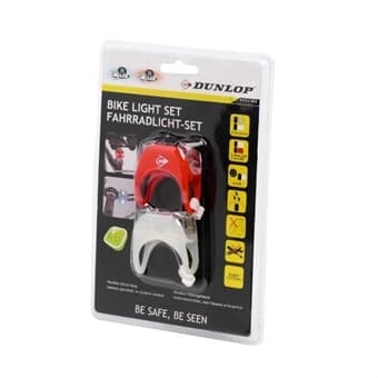 Dunlop Cykellyse - Komplett Set med fram&bak lyse