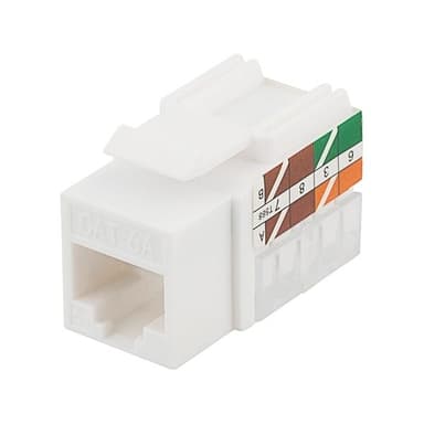 DELTACO Cat6A Keystone-uttag, LSA/110-terminering