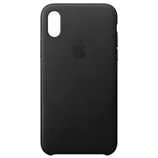 iPhone X läderfodral (black)