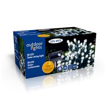 Solar Ljusslinga 6,4m 50 LED belysning