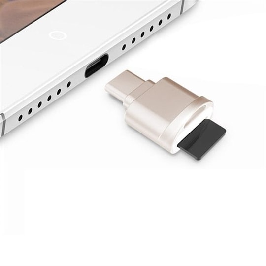 MicroSD kortläsare / nyckelring USB-C / Type-C 3.1 – OTG-funktion