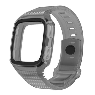 Silikonarmband Fitbit Versa Grå/Svart