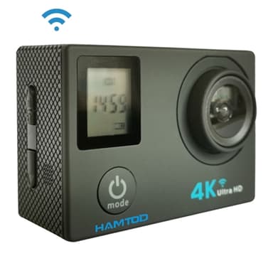 4K WiFi  Sport Kamera med Vattentätt fodral