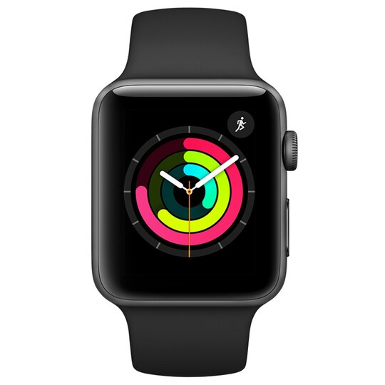 Apple Watch Series 3 38 mm (svart sportband)